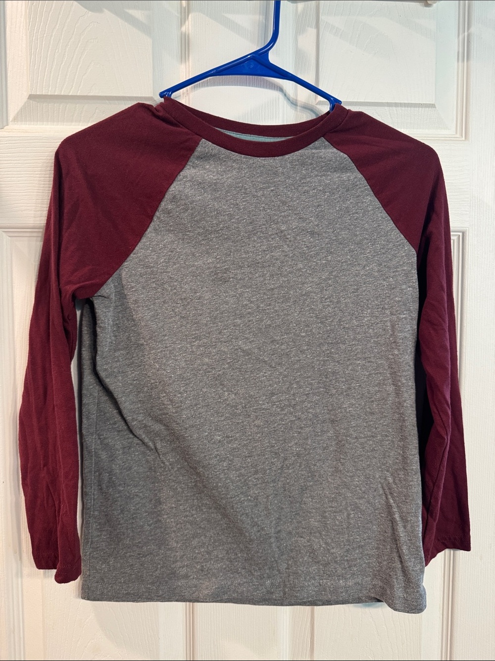 Sonoma Kids Long-Sleeve Raglan Shirt - Gray & Burgundy